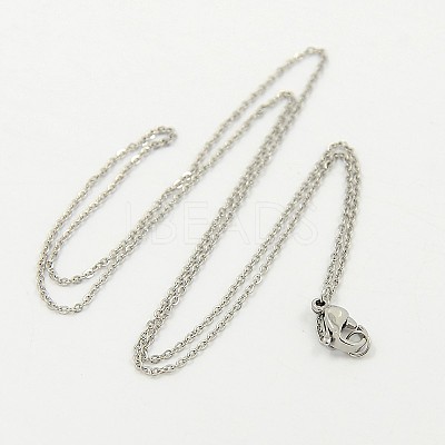 Tarnish Resistant 304 Stainless Steel Necklaces STAS-D022-01-1