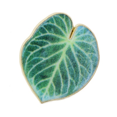 Leaf Enamel Pins JEWB-S040-01A-G-1