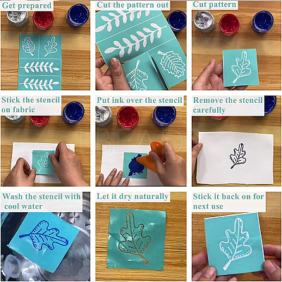 Self-Adhesive Silk Screen Printing Stencil DIY-WH0338-280-1