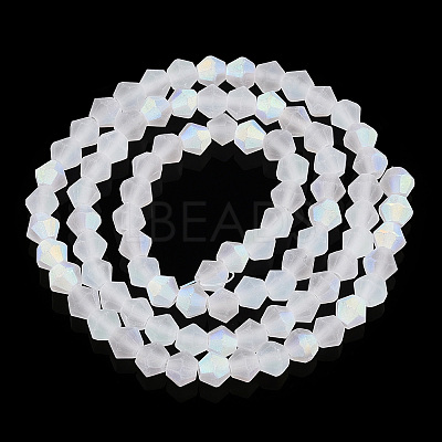 Imitate Austrian Crystal Bicone Frosted Glass Beads Strands LS-EGLA-A039-T2mm-MB13-1