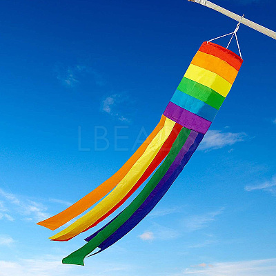 Independence Day Cloth Column Windsock Flag AJEW-WH20017-74B-1