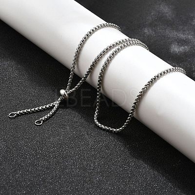 Non-Tarnish Adjustable 304 Stainless Steel Slider Necklaces NJEW-L156-002A-P-1