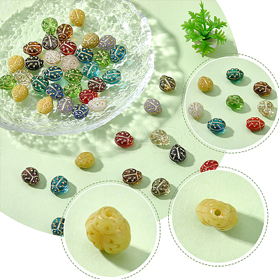 80Pcs Glass Beads GLAA-PA0001-48-1