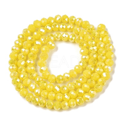 Electroplate Glass Beads Strands EGLA-A034-P2mm-B03-1