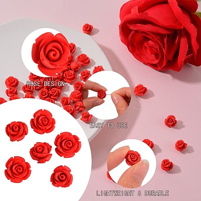 80Pcs 2 Style Cinnabar Beads CARL-SZ0001-01-1