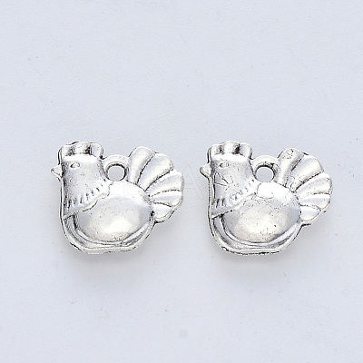 Tibetan Style Alloy Pendants X-TIBE-R316-025AS-RS-1