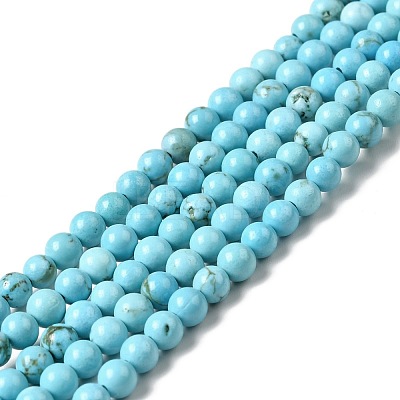 Dyed & Heated Natural Magnesite Beads Strands G-G924-01B-04-1