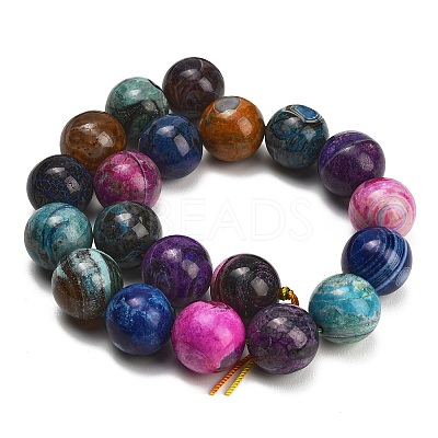 Natural Dragon Veins Agate Beads Strands GG-L001-L01-02G-1