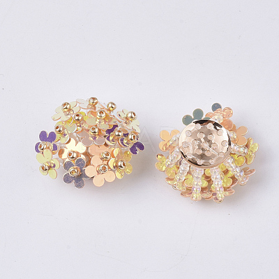 PVC Paillette Cabochons FIND-S321-01K-1