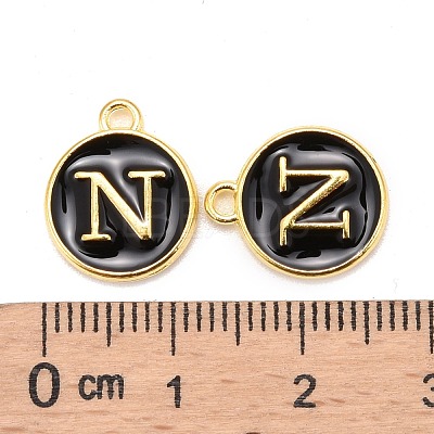 Golden Plated Alloy Charms X-ENAM-S118-02N-1