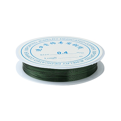 Round Copper Jewelry Wire CWIR-S002-0.4mm-M-1
