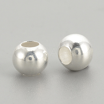 925 Sterling Silver Beads STER-S002-12-3mm-1