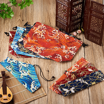 8Pcs 8 Styles Polycotton Bags ABAG-BT0001-03-1
