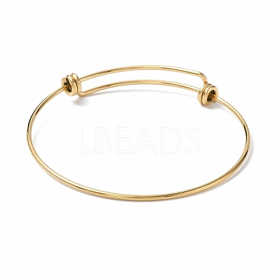 Ion Plating(IP) Adjustable 304 Stainless Steel Bangles Making X-MAK-F286-01G-1