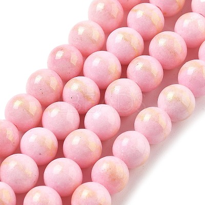 Natural Mashan Jade Beads Strands G-A255-A01-01B-1
