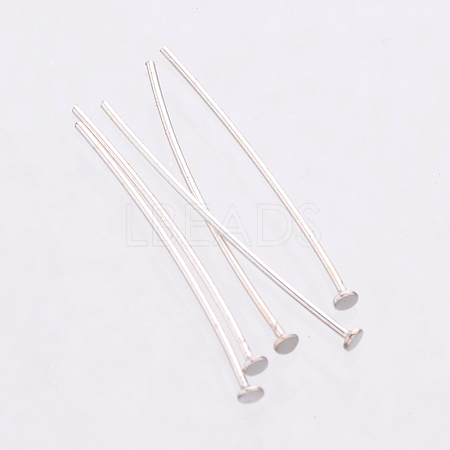 925 Sterling Silver Flat Head Pins STER-K017-25mm-S-01-1