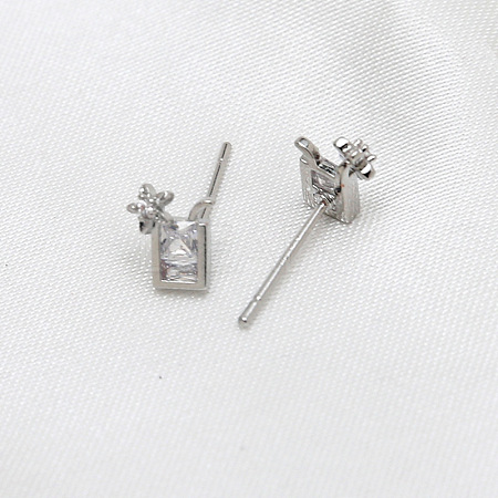 Brass Micro Pave Clear Cubic Zirconia Drink Head Pins LS-BAPE-PW0002-23B-02-1