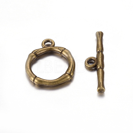 Alloy Toggle Clasps X-PALLOY-EA9143Y-AB-RS-1