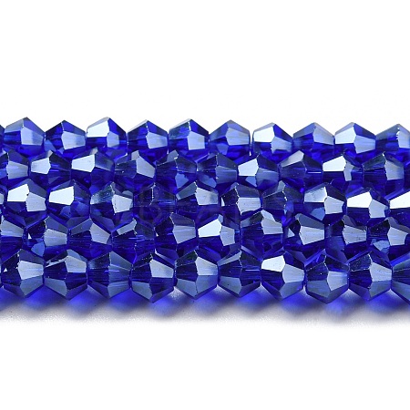 Transparent Electroplate Glass Beads Strands LS-EGLA-A039-T3mm-A06-1