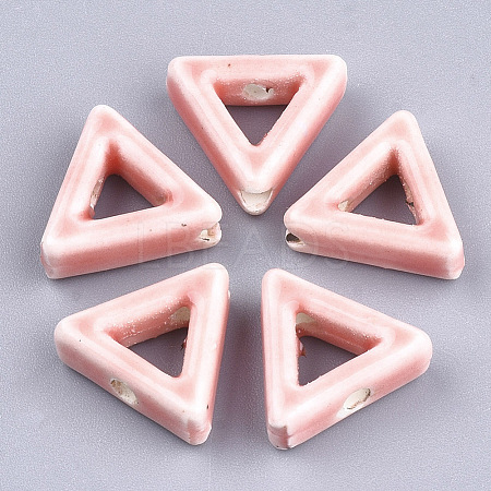 Handmade Porcelain Bead Frames PORC-S499-13G-1