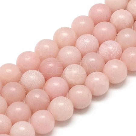 Natural Pink Opal Beads Strands G-S150-21-6mm-1