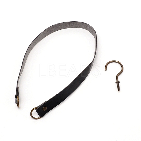 Leather Curtain Tiebacks Clips AJEW-WH0029-18C-1