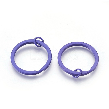 Spray Painted Iron Split Key Rings IFIN-L038-15-FF-1