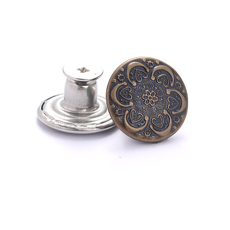 Alloy Button Pins for Jeans PURS-PW0009-01O-1