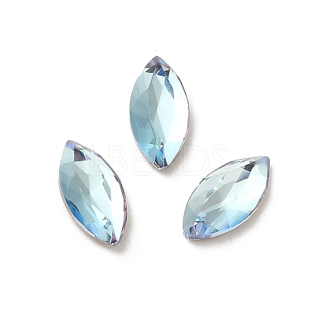 Glass Rhinestone Cabochons RGLA-P037-09A-D202-1