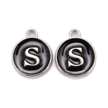 Platinum Plated Alloy Charms ENAM-S118-02S-P-1
