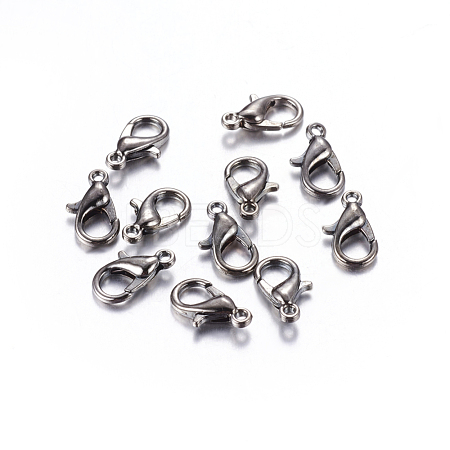 Zinc Alloy Lobster Claw Clasps X-E106-B-NF-1