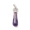 Natural Amethyst Pendants G-G976-01P-12-2