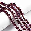 Electroplate Glass Beads Strands EGLA-A034-T8mm-B29-1