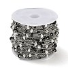 304 Stainless Steel Enamel Link Chains AJEW-Z028-09P-04-3