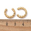 Golden Plated Brass Micro Pave Cubic Zirconia Cuff Earrings EJEW-L244-22B-5