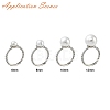 Brass Finger Cup Peg Ring Settings KK-L184-58P-3