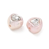Baking Painted Acrylic & Rhinestone Beads RB-CBA19D7-02A-2