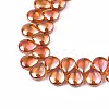 Electroplate Glass Beads Strand X-EGLA-S188-27-B01-3
