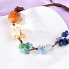 Adjustable Natural Chakra Gemstone Braided Bead Bracelets for Women BJEW-U035-02H-2