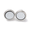 Brass Magnetic Clasps with Loops PALLOY-MC043-2P-3