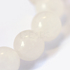 Natural White Jade Round Bead Strands X-G-E334-10mm-13-4