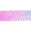 Transparent Gradient Color Glass Beads Strands GLAA-G101-2mm-10-3