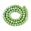 Frosted Opaque Glass Beads Strands LS-GLAA-T032-P6mm-MBB06-2