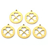 PVD Vacuum Plating 201 Stainless Steel Pendants STAS-N092-12G-1