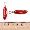 Lampwork Pendants GLAA-T023-07C-4
