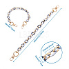 Fashewelry 4Pcs 4 Style Acrylic Curb Chain Bag Strap FIND-FW0001-22-3