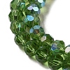 Electroplate Transparent Glass Beads Strands EGLA-A035-T4mm-L11-3