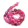 Nuggets Natural Crackle Agate Beads Strands G-P031-07-3
