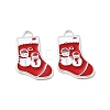 Alloy Enamel Pendants ENAM-P030-4P-2