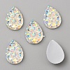 Opaque Resin Rhinestone Cabochons RESI-WH0035-29A-1